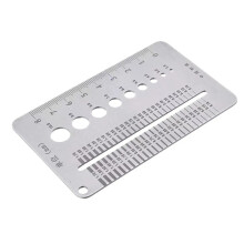 Bolt Screw Gauge Card Portable Crack Width Ruler Tools