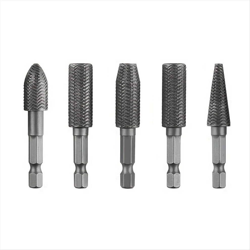 Hex Shank Rotary File Drill Bits Wood Carving Rasp Burrs 4853097702274