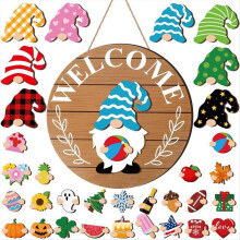 Interchangeable Wooden Gnome Welcome Sign
Wooden Sign