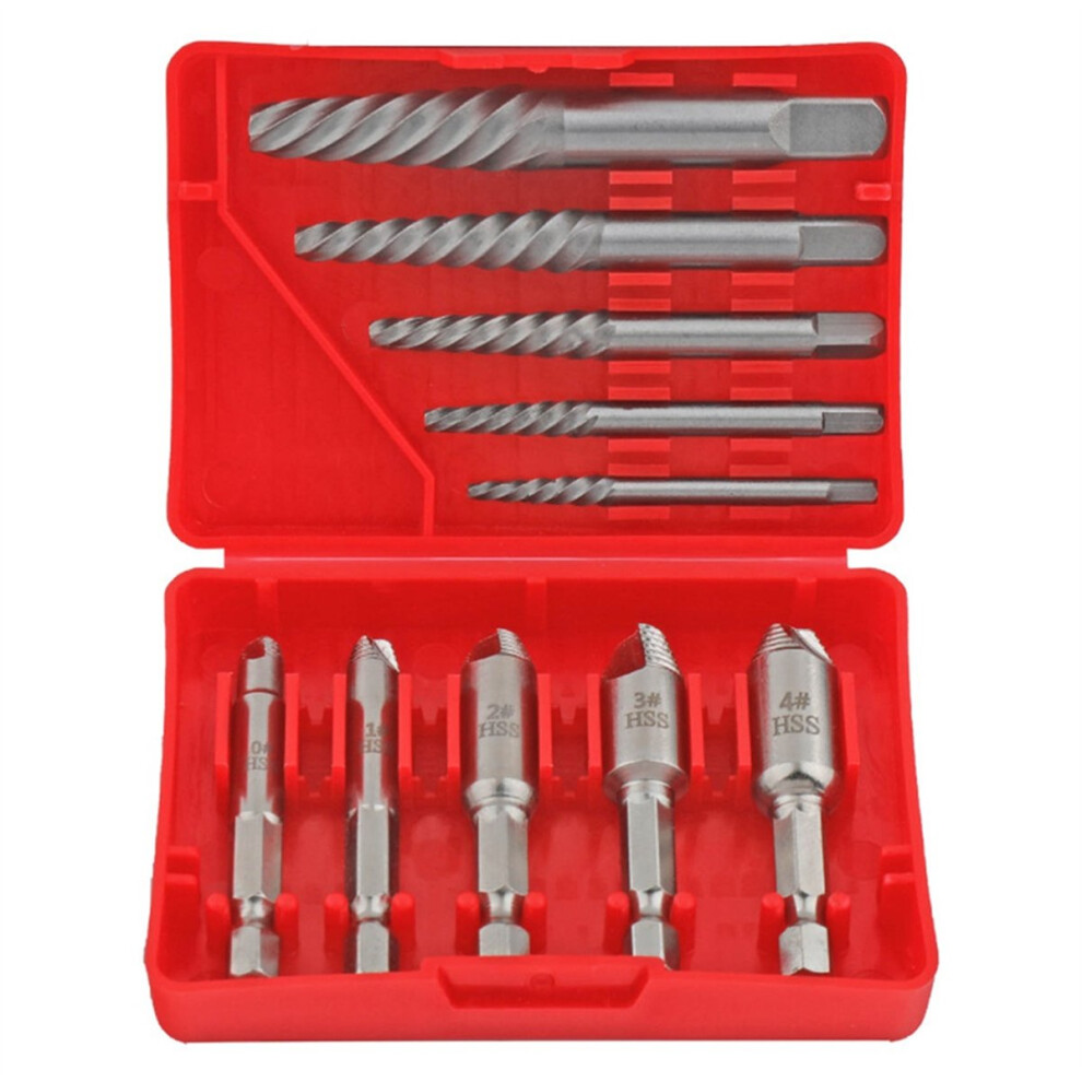 10Pcs Broken Extractor Bolt Guillotine Remover Tool Set 4853097703677