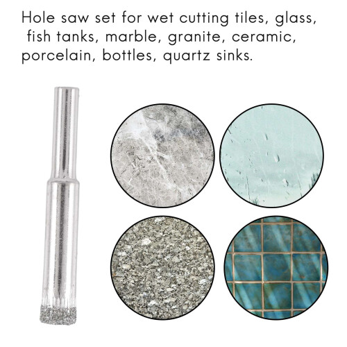 50 Pcs Diamond Coated Drill Bit for 8 mm Pointed Hole Saw 2
