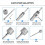 Concrete Hole Saw Kit 10Pcs Drill Core Bit for Brick Impact Resistant 6