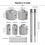 Concrete Hole Saw Kit 10Pcs Drill Core Bit for Brick Impact Resistant 7