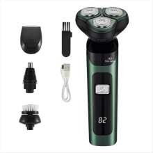 Electric LCD Digital Display Three-head Floating Type-C green