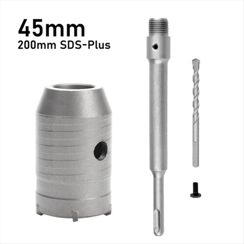 SDS Plus Hammer Drills Wall Hole Saw Drill Bit Set Cutter Tools,45mm 2