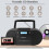 Portable CD Cassette Player Bluetooth FM Radio EU Plug 8