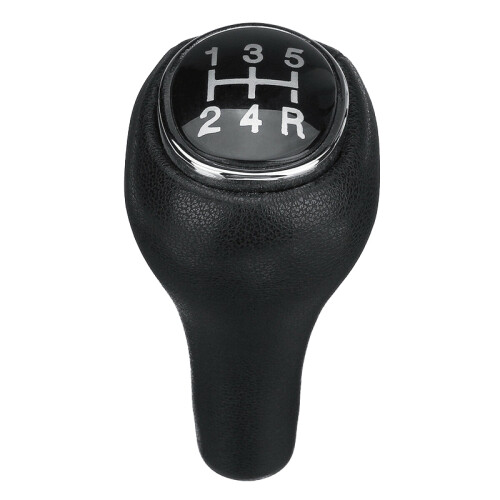 5-Speed Manual Leather Gear Shift Knob Shifter Lev