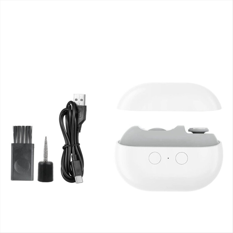 2-In-1 Usb Rechargeable Electric Nails Clipper And Polisher 4851598964672