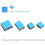 30Pcs Cooling Radiator Set Aluminum Copper with Th 5