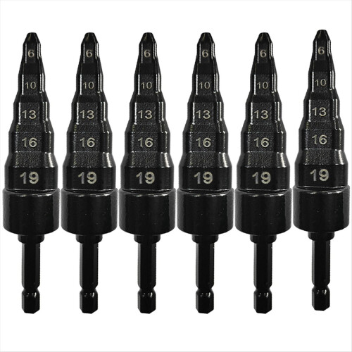 6Pcs Air Conditioner Copper Pipe Expander Swaging Drill Bit-B
