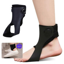 (M, Right) Foot Drop Orthosis Adjustable Afo Ankle Orthosis Splint Improved Walking Gait