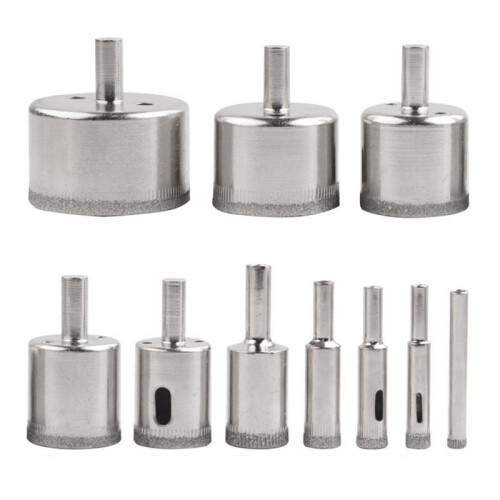 Diamond Drill Bits Set 10PC Hole Saw Glass Bit