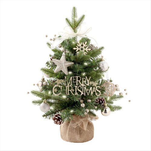 Mini Desktop Christmas Tree Rotating Music Box 1