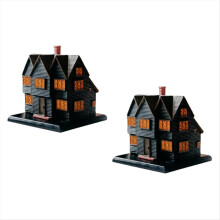 Salems Witch House Incense Burner for Vacation Ornament 2PCS