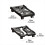 Computer Tower Stand Adjustable Mobile CPU Holder 7