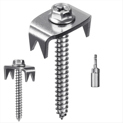 Fence Staples,Fence Nails for Softwood, Reusable W 1
