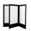 Rechargeable LED Light Menu Book PU Leather Display Three Pages 1