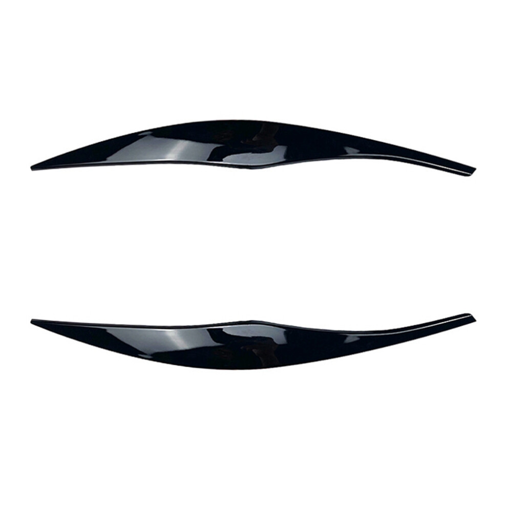 Car Glossy Headlights Eyebrows Eyelids Cover Black 4851598901127