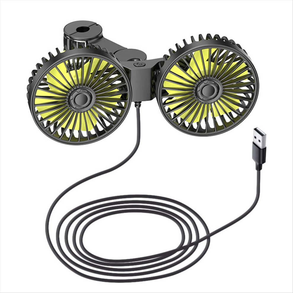 Usb Car Cooling Fans For Backseat, Dual Head Fan K 4851598993504
