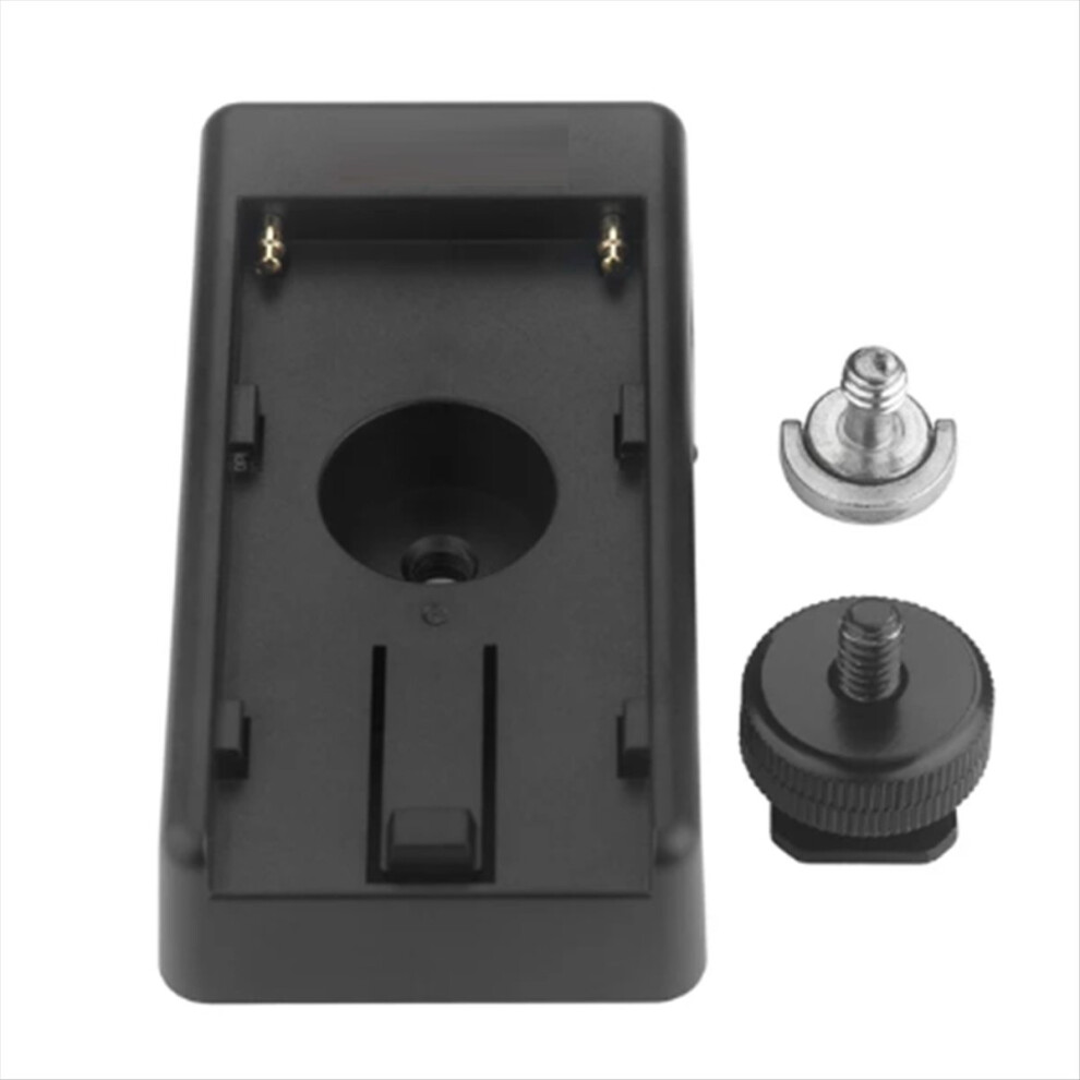 Exogio Dslr Camera Clamp Np-F Battery Adapter Plate For Type Batteries 8.4V/7.4V Output Port Dc 5.5X2.1mm