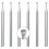 6 Pcs 1.6mm Round Cup Burr - 3/32inch Shank Wire Rounder Bits 2