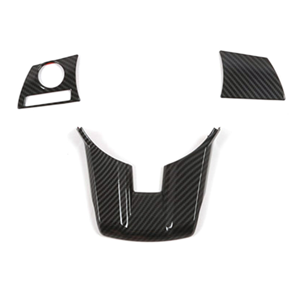 Car Carbon Fiber Abs Steering Wheel Knob Cover Tri 4851598901424