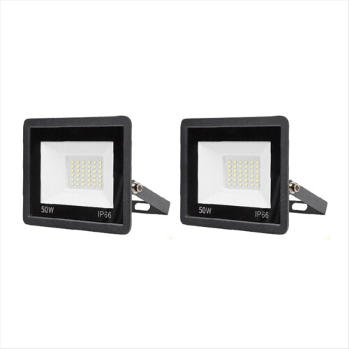 2Pcs Outdoor Security Lights 50W Super Bright PIR LED Light