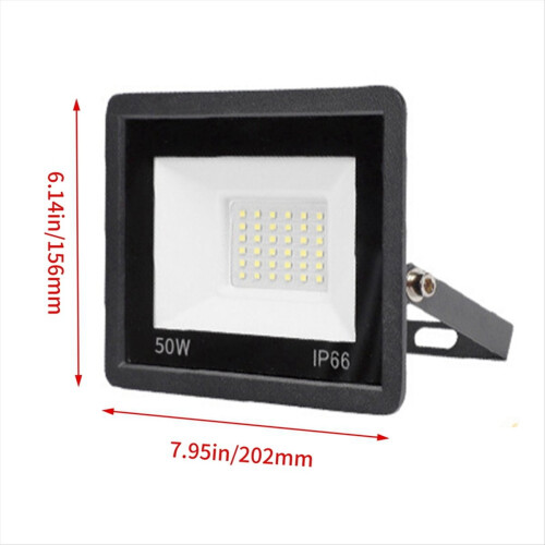 2Pcs Outdoor Security Lights 50W Super Bright PIR LED Light 2