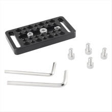 Multipurpose Cheese Plate Camera Baseplate with 1/4in & 3/8in Threads for Rig Photography Video Accessories