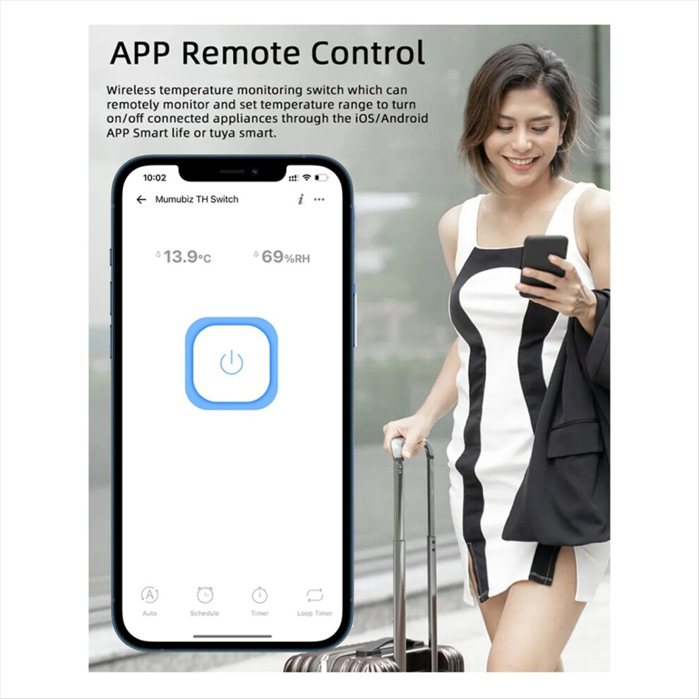 For Smart Wifi Switch Temperature And Humidity Monitoring 16A 3000W With Th Sensor,For Homea 4851702398065