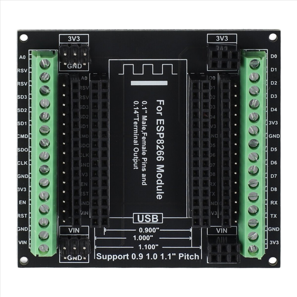 Esp8266 Expansion Board 30Pins Gpio 1 Into 3 Breakout Compatible With Esp-12E Nodemcu Development 4851702398324