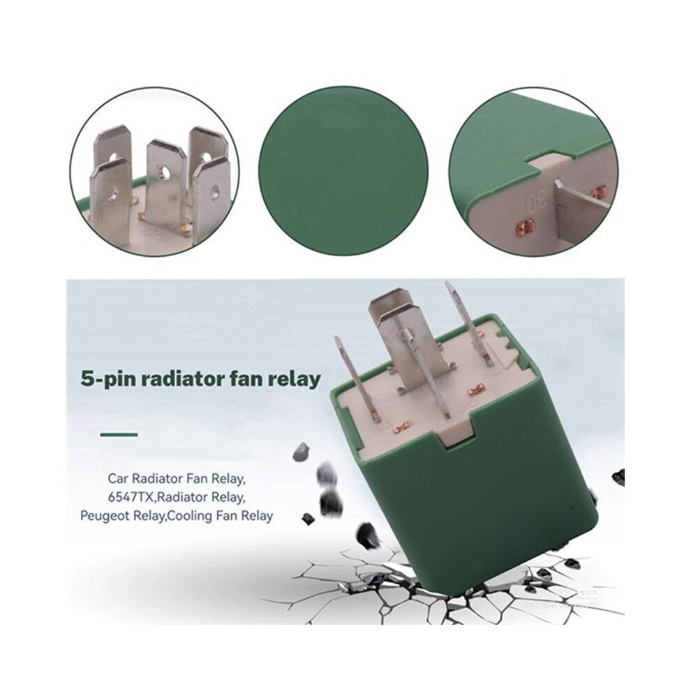 2 Pcs 12V 35A 5 Pins Cooling Radiator Fan Relay Gr 4851598917579
