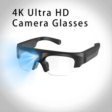 HD 4k Wireless Bluetooth Smart Glasses, Hands-Free Calling, Music Earphones with Microphone, Sports DV Sunglasses