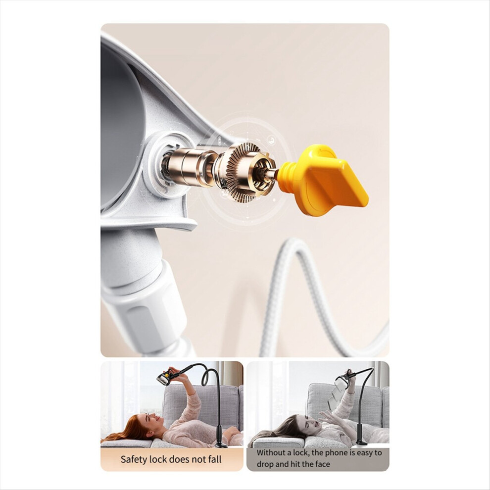 Cell Phone Holder Rotatable Adjustable Bedside Desktop Universal Bracket For Dormitory Live Holder,B 4851702394159