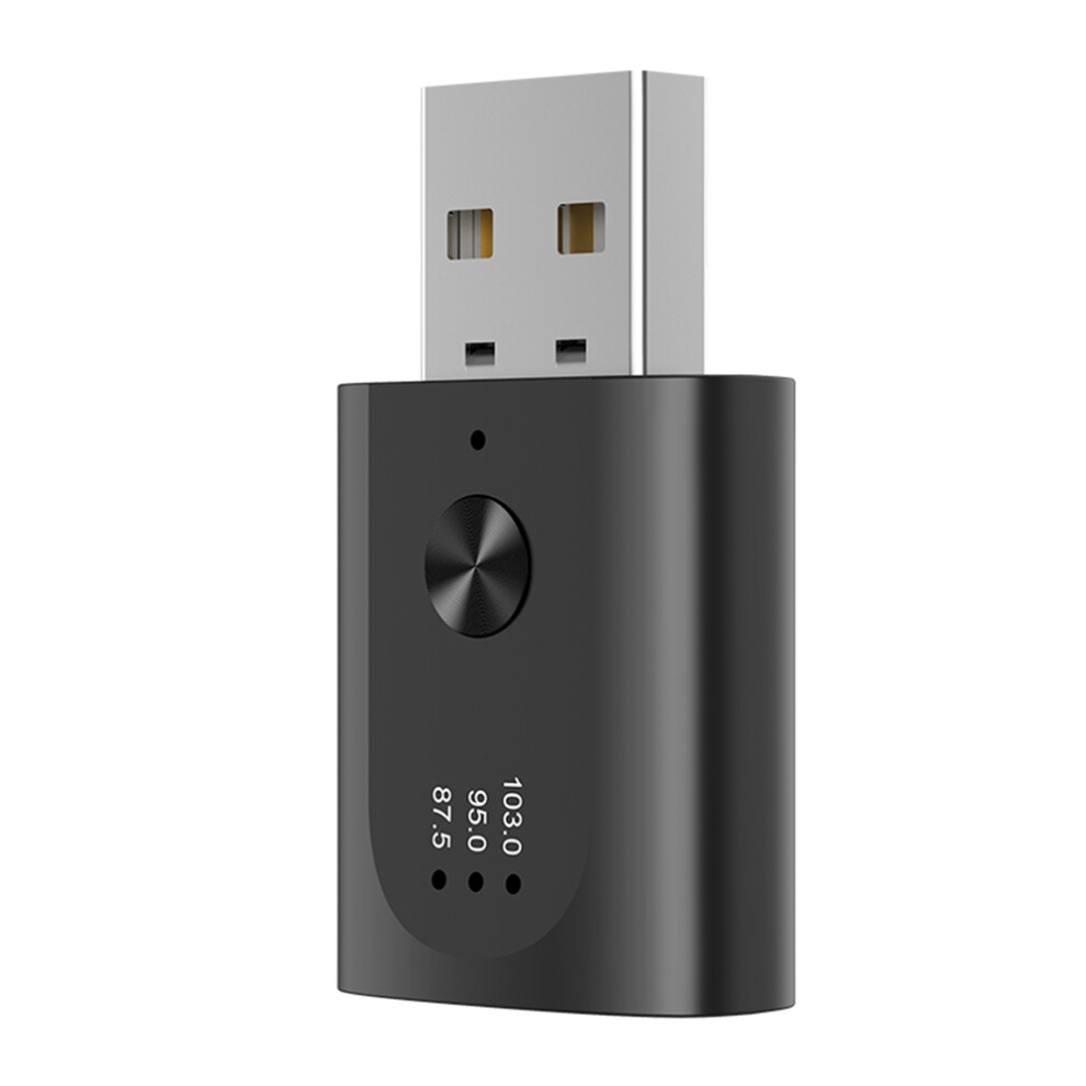 Usb Bluetooth 5.3 Adapter Wireless Audio Receiver Transmitter With Mic Handsfree Call For Car Fm Radio 4851702387953