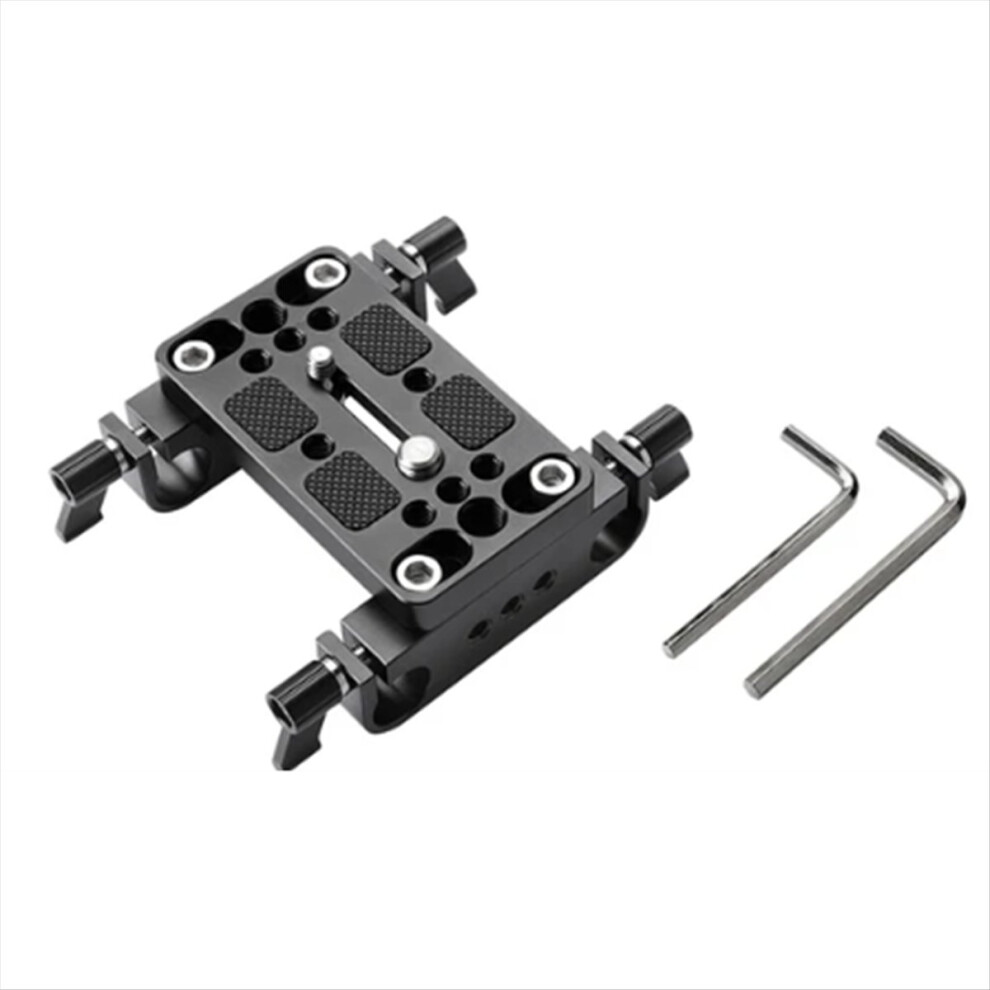 Camera Mounting Plate Pro Dslr Shoulder Mount Support Rig Tripod With Lens 15Mm Rods(B) 4851702389193