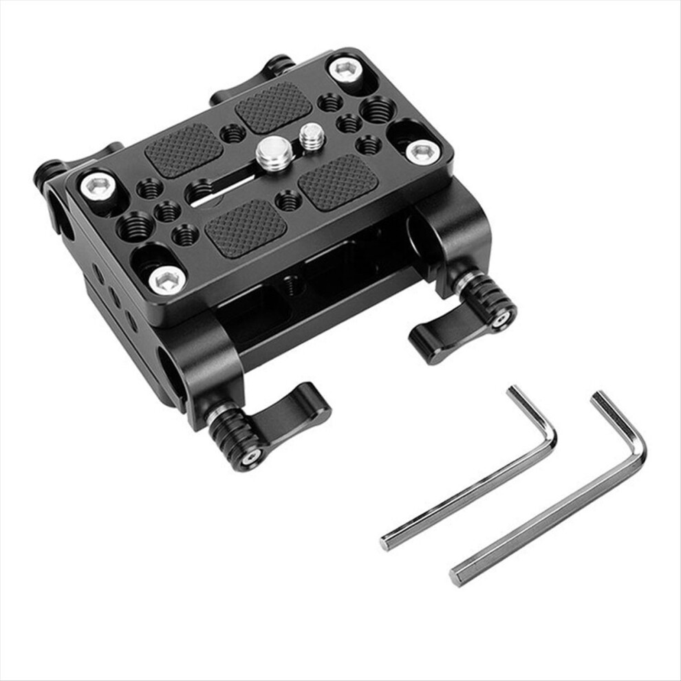 Camera Mounting Plate Tripod Monopod Base With 15Mm Rod Clamp Railblock For Support / Dslr Rig Cage 4851702386260