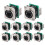 10PCS Ethercon Rj45 Chassis Socket, NE8FDP Pass Through Connector, D Series Cat5 RJ45 Panel-Mount Socket 7