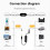 Stereo Audio Isolation 3.5mm Speaker Noise Common Ground Filter Eliminator GROUND LOOP Isolator 4