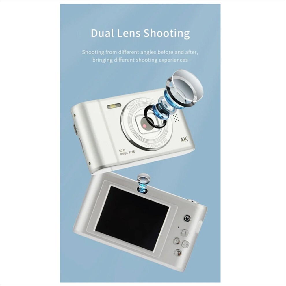 1080P Hd Digital Camera Children Camcorder Compact Mini Cameras For Beginner Photography Selfie Black 4851702391158