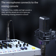 XLR-Audiokabel Karaoke-Mikrofon Sound Cannon Stecker auf Buchse Verlängerungskabel 3 Meter