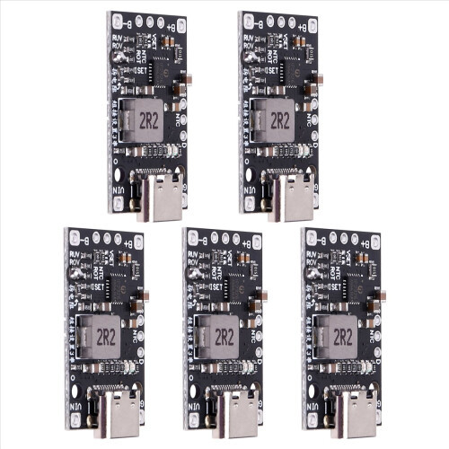 5Pcs Type-C 3.7V 3S Lithium Battery Charging Boost Module Support QC Fast with Balanced Charge LED Indicator 1