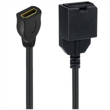 1,5 m langes 4K-kompatibles 1,4-mm-Typ-E-Buchse-auf-Typ-A-Video-Audiokabel für Auto und Übertragung B