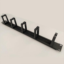 1HE 19-Zoll-Rack-Schränke Kabelmanagement Netzwerk-Organizer Bürstenpanel Fünf-Ring-Abnehmbarer Kabelmanagerrahmen