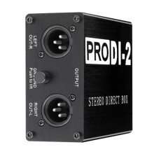 Prodi-2 Passive Stereo Direct Box Audio DI Injection Low Noise Guitar 2 Channel Converter