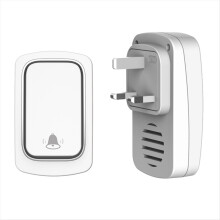 Self Powered Wireless DoorBell No Battery Waterproof Door Bell Chime Ring Elderly Caller Home Security UK PLUG