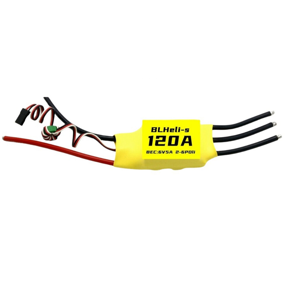 Blheli 120A Brushless Esc 6V 5A Bec 2-6S For Rc Fpv Fixed Wing Multirotor Drone Diy Parts B 4852299543975