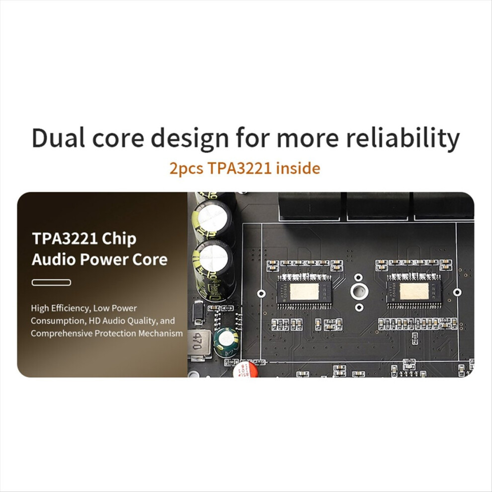 St21pro Bluetooth Digital Audio Power Amplifier Board 2.1 Channel 100Wx2+200W Subwoofer Tpa3221 Exceeds 3116 B 4852299547614