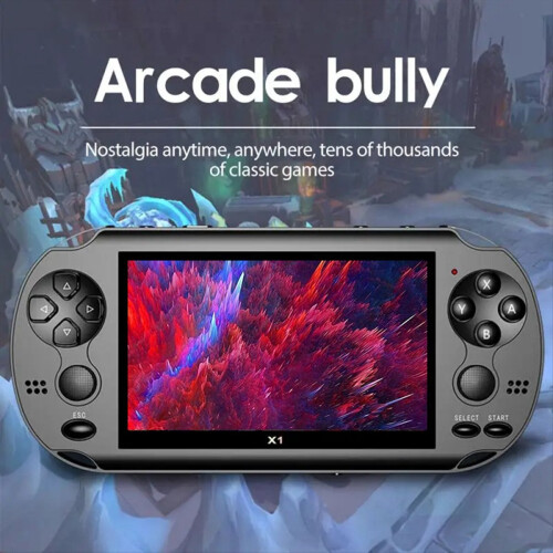 4.3 Inch Video Game Console 8G 10,000 Games 128 Bit for PS1 10 Simulator Controller 1