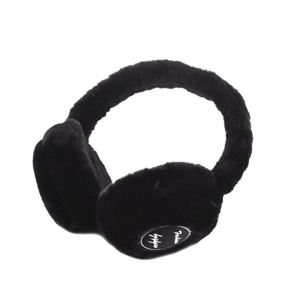Exogio Winter Ear Warm Headphone Wireless Bluetooth 5.0 Earmuffs With Extra Soft Black